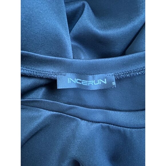 Incerun Mens 3/4 Sleeve Patchwork T-Shirt Small Black Hippy Ethnic Korean Style - Picture 3 of 8